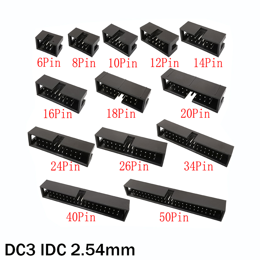 Dip Bar Parallel - 10Pcs DC3 6P ~ 50Pin IDC