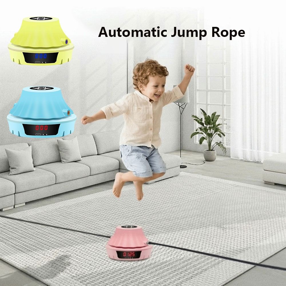 Speed Skipping Rope - Ferngesteuertes Smart-Springseilgerät mit Einstellbarer Geschwindigkeit, LED-Anzeige,