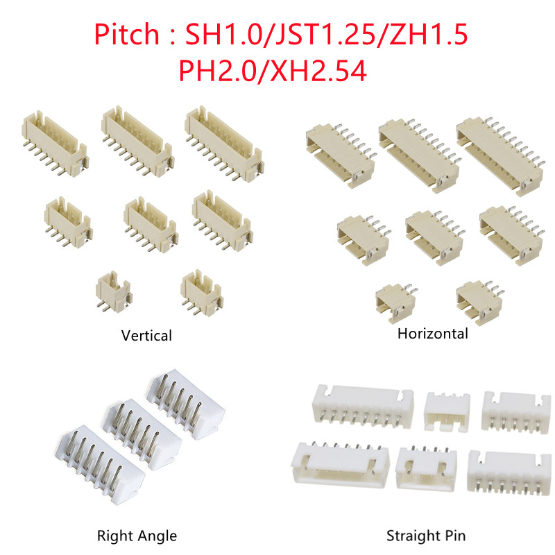 Dip Bar Parallel - 10PCS SH/JST/ZH/PH/XH Pitch 1,0 MM 1,25