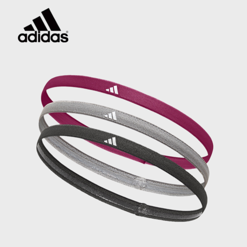 Yoga Fitness Band - Adidas 3er-Pack Schweißabsorbierende Antitranspirant-Haarbänder Unisex Sport