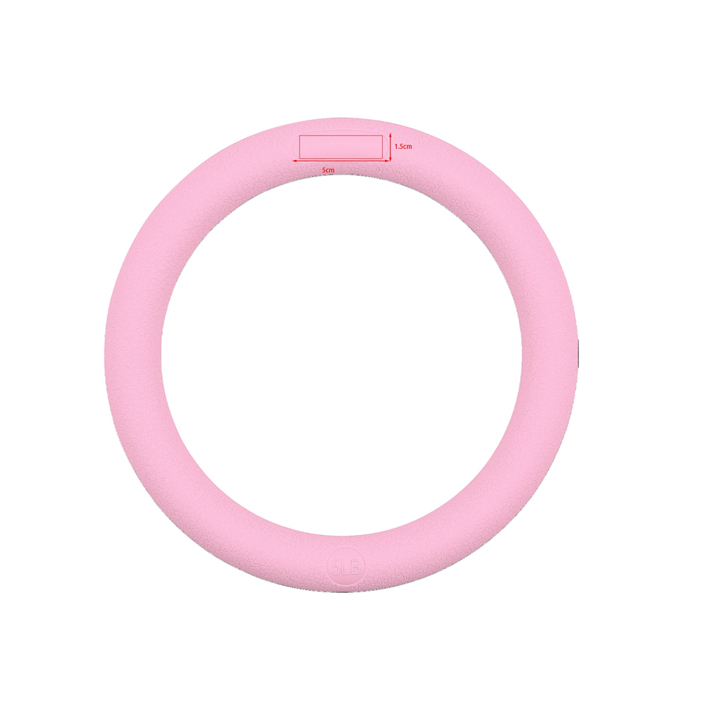 Yoga Fitness Ring - Gemusterter Runder Eisen-Yoga-Gewichtsring mit Strukturiertem Silikongriff