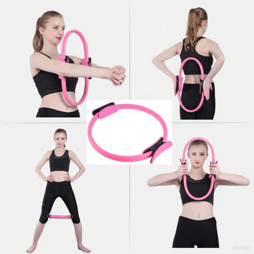 Yoga Fitness Ring - Pilates-Ring, Fitness-Ring, tragbare Yoga-Ringe, Fitness-Kreis, flexible