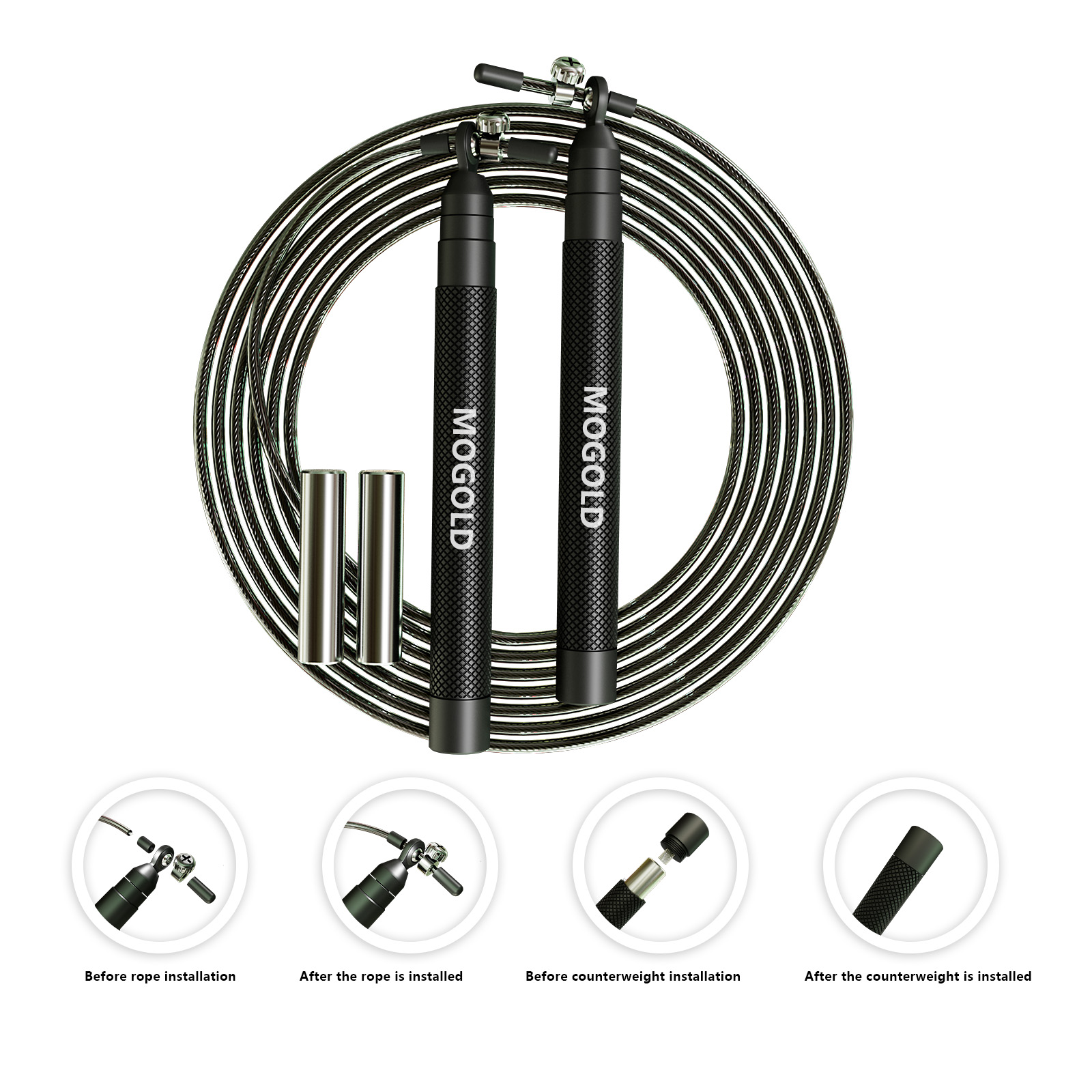 Crossfit Gewichtetes Springsei – Speed Skipping Rope Bewertung und Preis