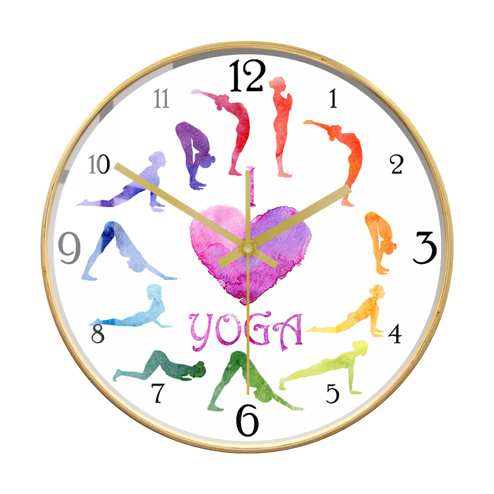 Wanduhr mit Aquarell-Motiv „I  – Yoga Fitness Watch Bewertung und Preis