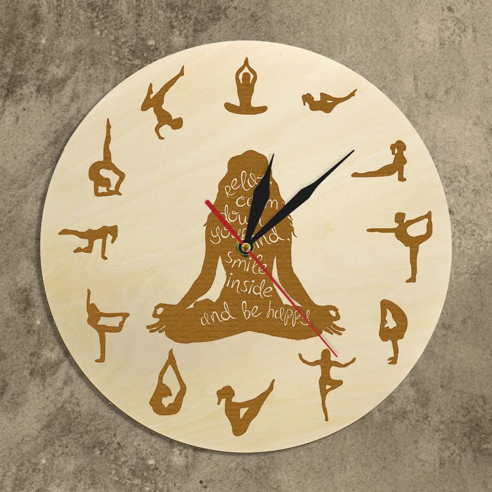 Yoga Pose Holz Wanduhr Fitness – Yoga Fitness Watch Bewertung und Preis
