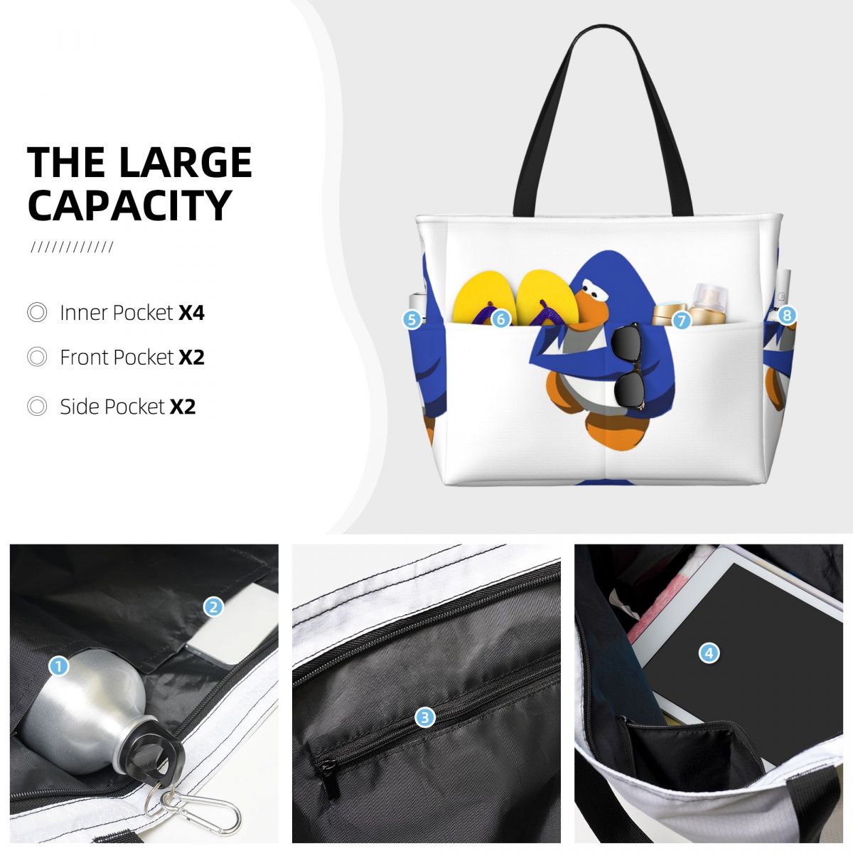 Club Penguin BOI Strandtasche  – Yoga Fitness Club Bewertung und Preis