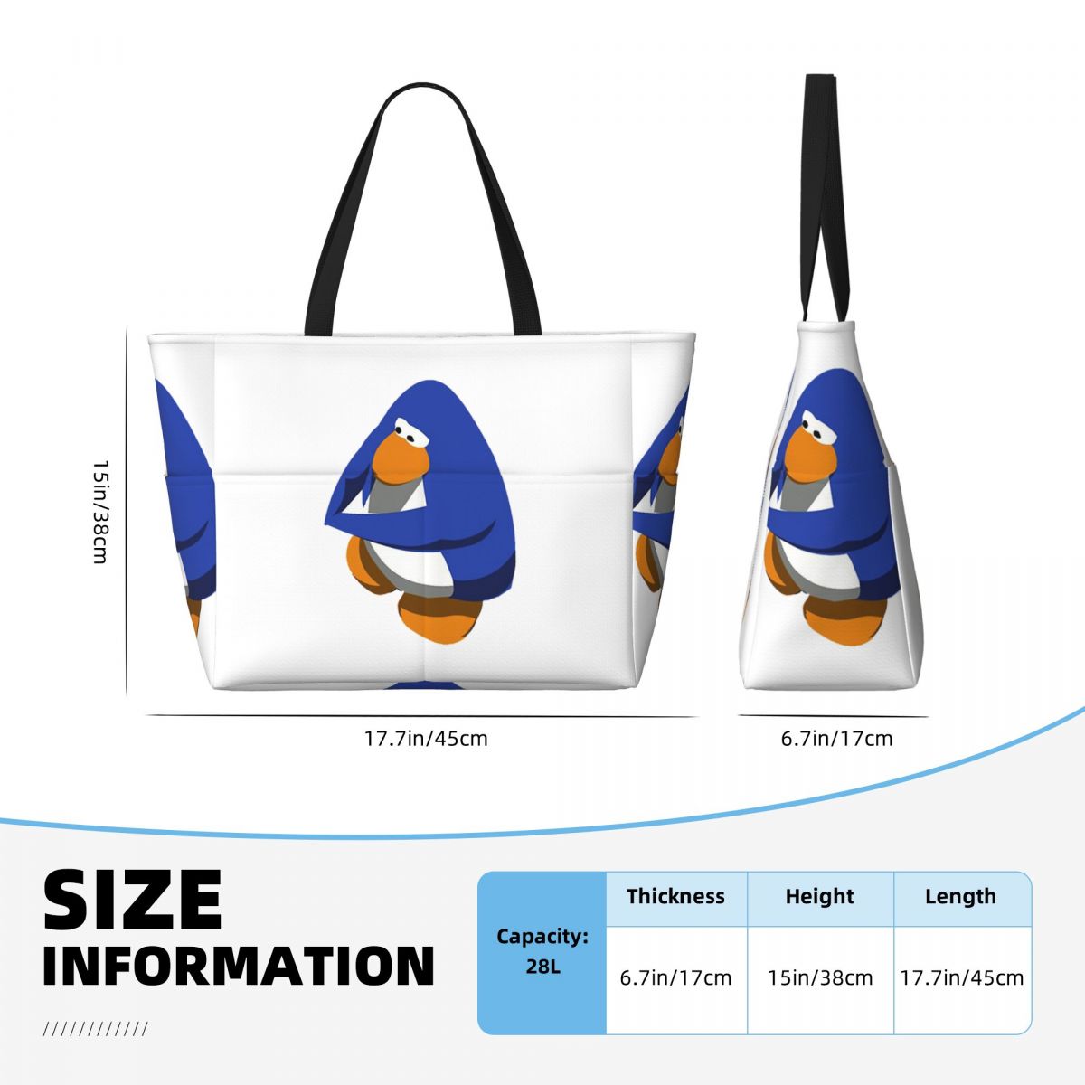 Club Penguin BOI Strandtasche  – Yoga Fitness Club Bewertung und Preis