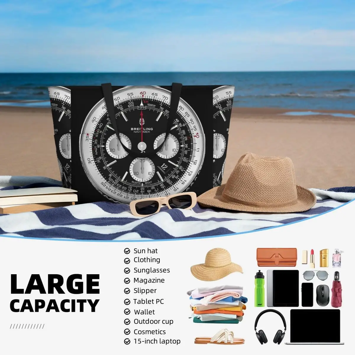 Schwarze Luxus-Uhrenzifferblat – Yoga Fitness Watch Bewertung und Preis