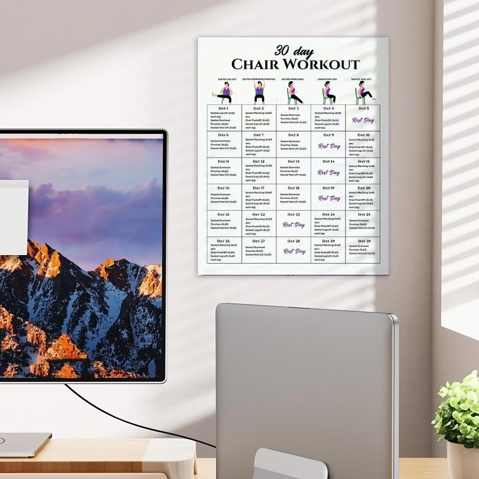 6 Stück Fitness-Poster, 30-Tag – Yoga Fitness Wallpaper Bewertung und Preis