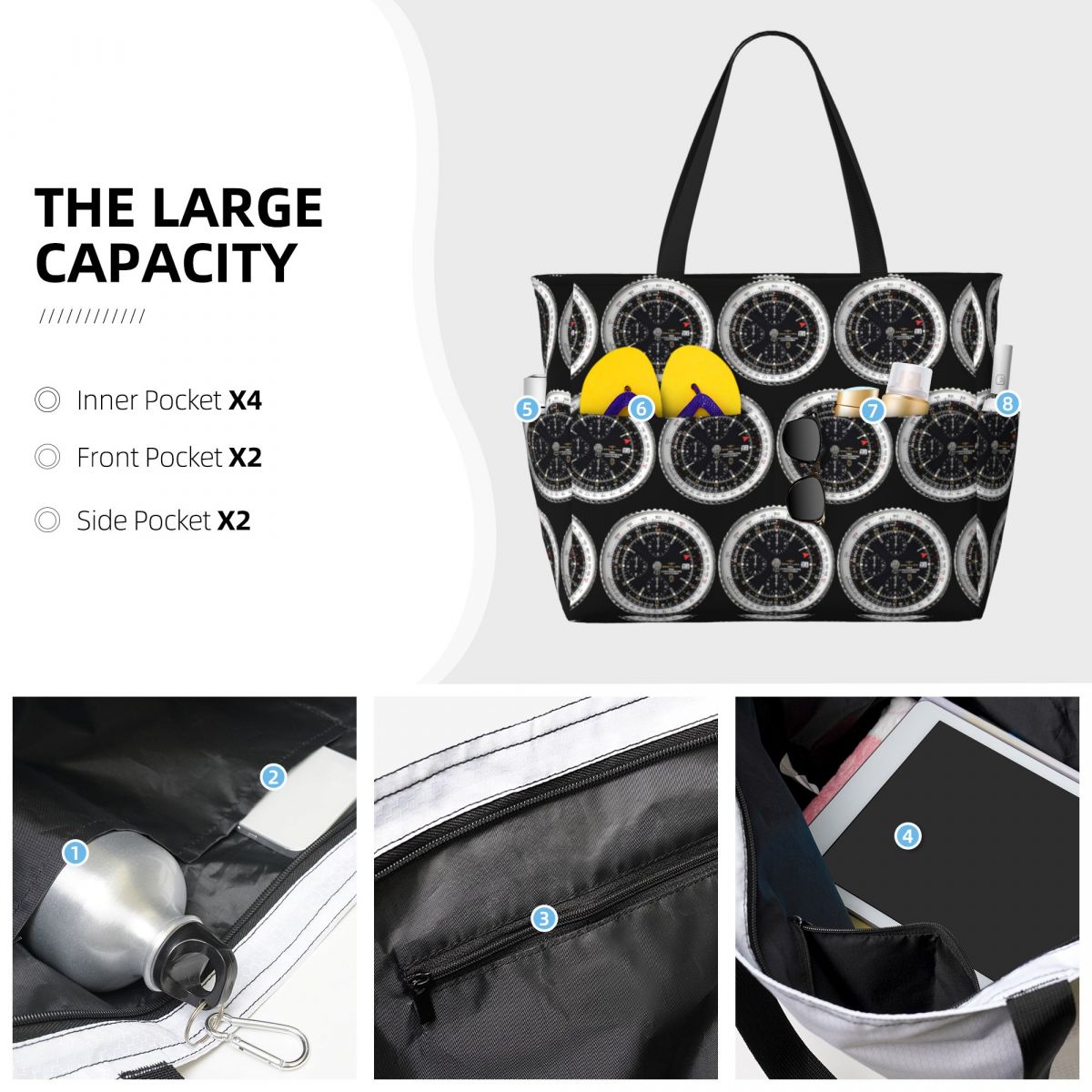 Luxuriöse Strandtasche mit Uhr – Yoga Fitness Watch Bewertung und Preis